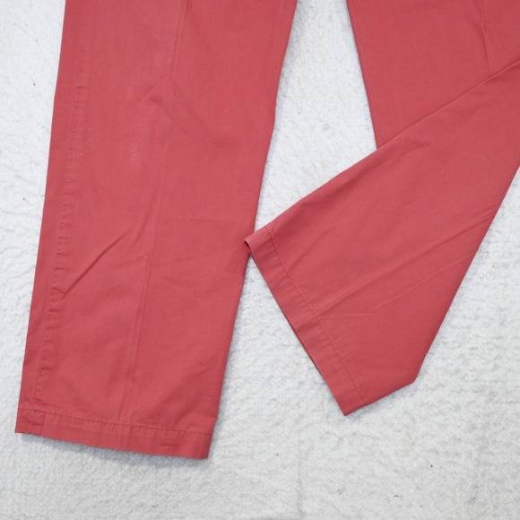 Vineyard Vines Whale Chino Pants Salmon Flat Front Mens Size 32 x 30 - Picture 3 of 8